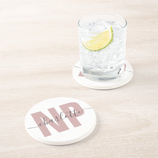 NPパーソナライズされたナース開業者卒業シック コースター (側面)