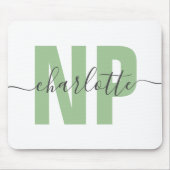 NPパーソナライズされたナース開業者卒業シック マウスパッド (正面)