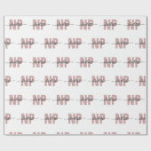 NPパーソナライズされたナース開業者卒業シック ラッピングペーパー (フラット)