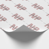 NPパーソナライズされたナース開業者卒業シック ラッピングペーパー (角)