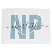 NPパーソナライズされたナース開業者卒業シック ラージペーパーバッグ (正面)