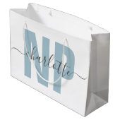 NPパーソナライズされたナース開業者卒業シック ラージペーパーバッグ (裏面アングル)