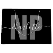 NPパーソナライズされたナース開業者卒業シック ラージペーパーバッグ (正面)