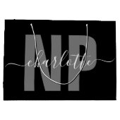 NPパーソナライズされたナース開業者卒業シック ラージペーパーバッグ (裏面)