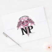 NPピンクカドゥセウス ラウンドシール (封筒)