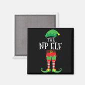 NP看護師エルフのクリスマスパーティーコーデ マグネット (正面/裏面)