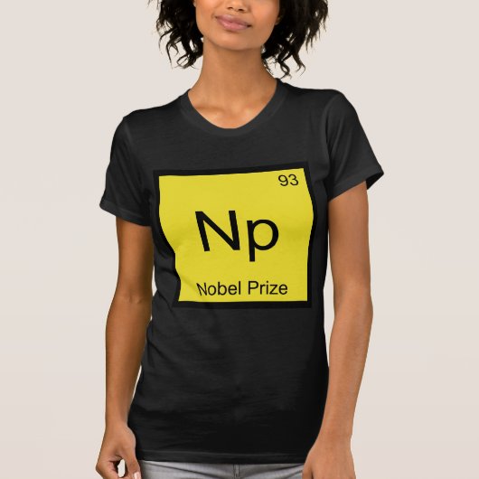 Np - ノーベル化学賞 元素記号 Tシャツ (正面)
