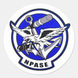 NPASEネイビー公事シール ラウンドシール