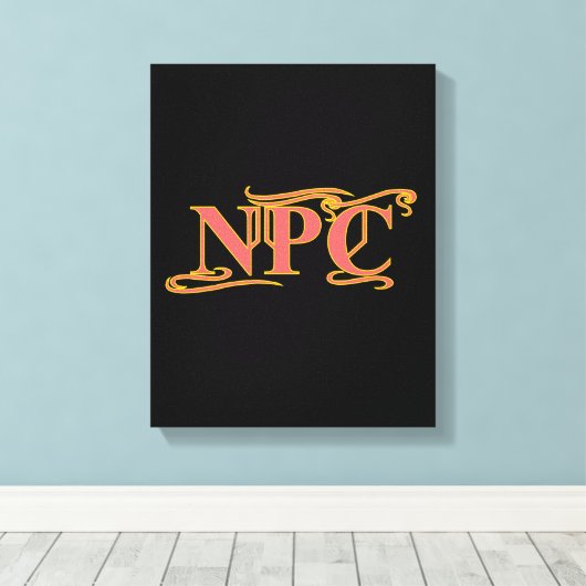 NPCがRPGを奪ったり殺したりしなおもしろいい キャンバスプリント (インサイチュ (ウッドフロア))