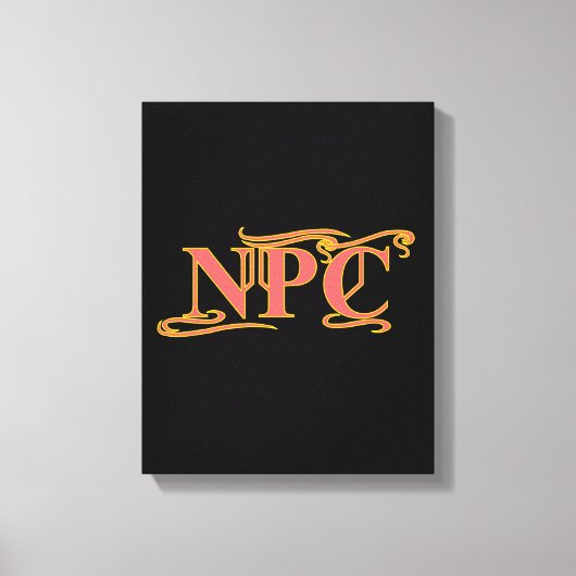 NPCがRPGを奪ったり殺したりしなおもしろいい キャンバスプリント (正面)