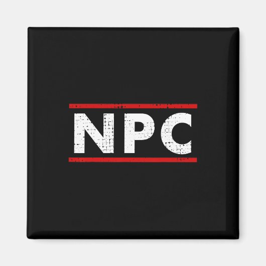 Npcミーム - ノンプレイヤーキャラクター 1 マグネット (正面)