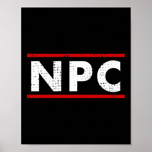 Npcミーム - プレイヤー以外 1 ポスター (正面)