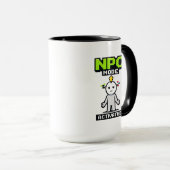 NPCモード起動 ピクセル面白アニメ マグカップ (正面右)