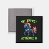 Npc エナジー起動 おもしろい美意識 ゲーマー RGB ピクセル マグネット (正面/裏面)