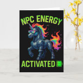 Npc エナジー起動 おもしろい 美容 ゲーマー RGB ピクセル カード (黄色い花)