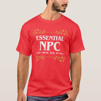 NPC ノンプレイヤーキャラクター ゲーミング家族 Tシャツ