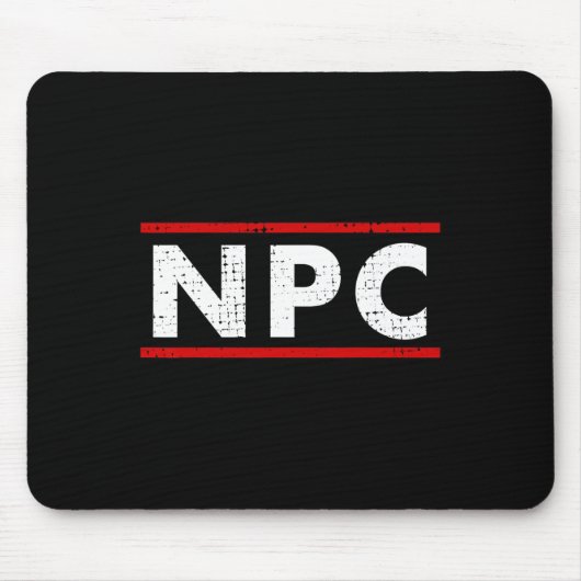 Npc ミーム - ノンプレイヤーキャラクター 1 マウスパッド (正面)