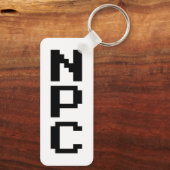 NPC – 再生できないキャラクター キーホルダー (裏面)