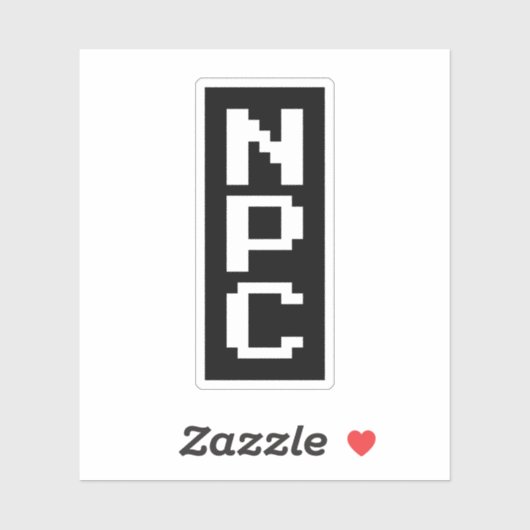 NPC – 再生できないキャラクター シール (シート)