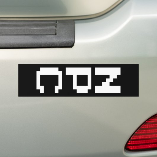 NPC – 再生できないキャラクター バンパーステッカー (車上)