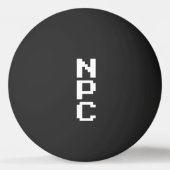 NPC – 再生できないキャラクター 卓球ボール (裏面)
