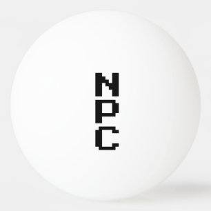 NPC – 再生できないキャラクター 卓球ボール