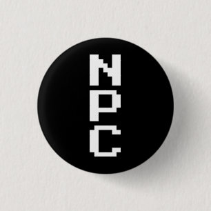 NPC – 再生できないキャラクター 缶バッジ