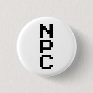 NPC – 再生できないキャラクター 缶バッジ