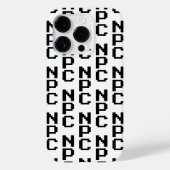 NPC – 再生できないキャラクター Case-Mate iPhoneケース (裏面)