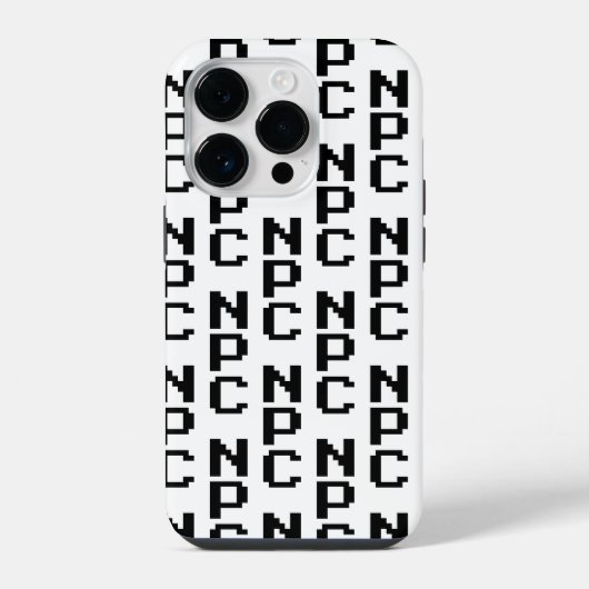 NPC – 再生できないキャラクター iPhoneケース (裏面)