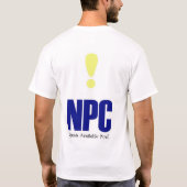 NPC -利用できる探求今! Tシャツ (裏面)