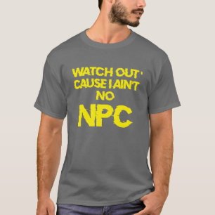 NPC – 非警告プレイヤーキャラクター- Tシャツ男性 Tシャツ