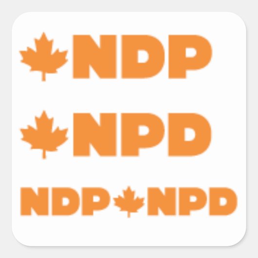 NPDロゴ スクエアシール (正面)