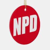 NPD:National-Demokratische Partei Deutschlands セラミックオーナメント (右)