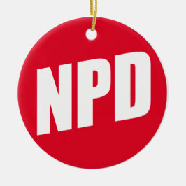 NPD:National-Demokratische Partei Deutschlands セラミックオーナメント