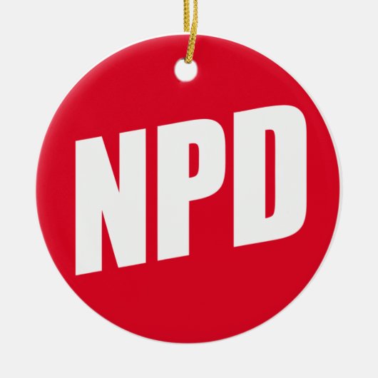 NPD:National-Demokratische Partei Deutschlands セラミックオーナメント (正面)