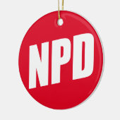NPD:National-Demokratische Partei Deutschlands セラミックオーナメント (左)