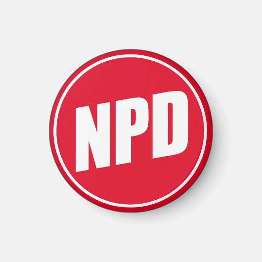 NPD:National-Demokratische Partei Deutschlands マグネット (正面)