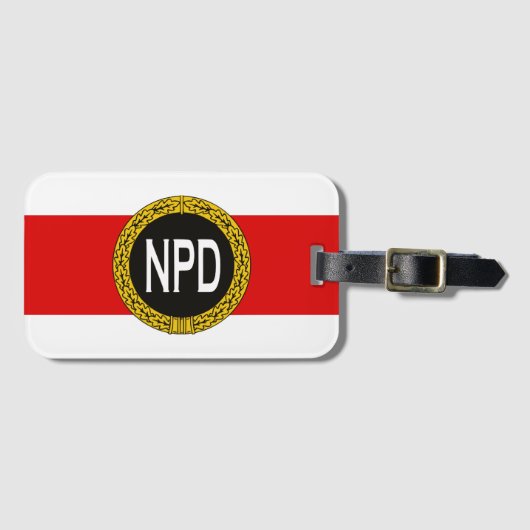 NPD:National-Demokratische Partei Deutschlands ラゲッジタグ (正面横)