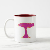 NPGSGのロゴ2の側面名前1のサイド赤いインテリアを着色して下さい ツートーンマグカップ (左)