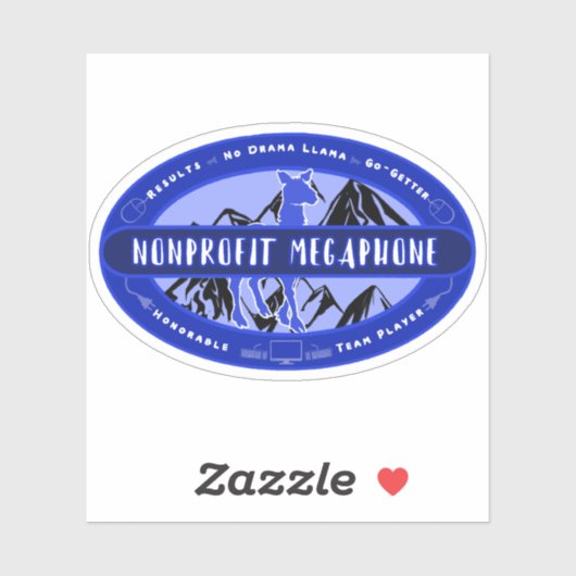 NPMブルーオーバルロゴステッカー シール (シート)