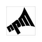NPM 2"ハンドル付きスタンプ ラバースタンプ (インプリント)