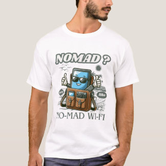 Npmad ? no-mad wifi tシャツ