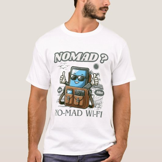 Npmad ? no-mad wifi tシャツ (正面)
