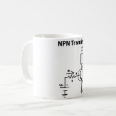 NPNのトランジスターマグ コーヒーマグカップ (正面左)