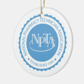 NPTAのシールのオーナメント セラミックオーナメント (左)