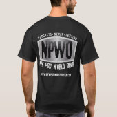 NPWOの通りのチーム Tシャツ (裏面)