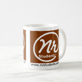 NR Studentzのコーヒー・マグブラウン コーヒーマグカップ (正面右)