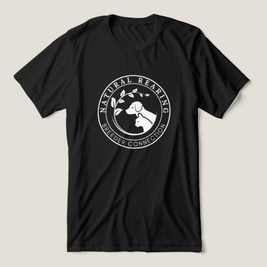 NRBCロゴホワイトユニセックス- トライブレンドＴシャツ (デザイン正面)