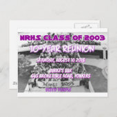 NRHSクラス2003年10年懇親会衣料 ポストカード (正面/裏面)